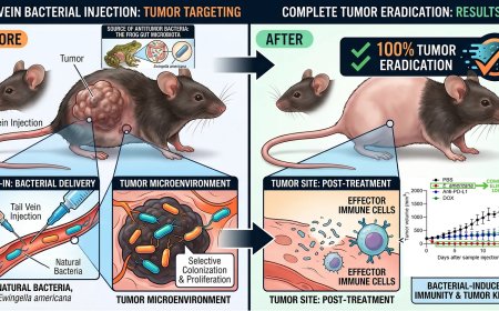 NEW STUDY: Frog-Derived Gut Bacterium Completely Eradicates 100% of Tumors After a Single Dose in Mice