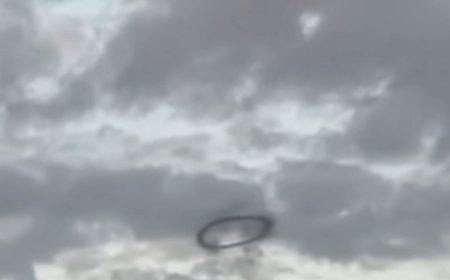 Mysterious black ring hovering above Disneyland sparks UFO fears as fans believe ‘aliens know where happiest place is’ 