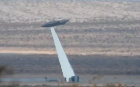 Bombshell footage shows mystery ‘UFO-like’ aircraft being tested in secret experiments at US weapons base ‘Skunk Works’