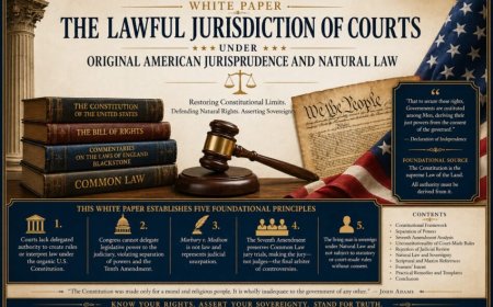 The Lawful Jurisdiction of Courts Under Original American Jurisprudence and Natural Law