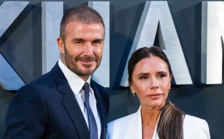 Victoria Beckham teases David for checking her out instead of working out during couple's gym session
