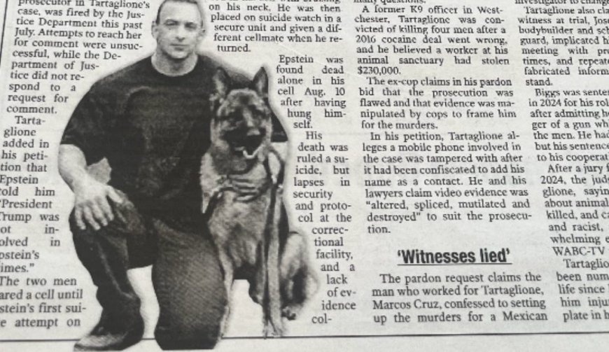 BREAKING: Epstein's Suicide Note in NYT — Where Is Nicholas Tartaglione?