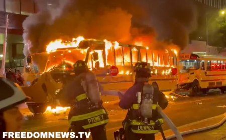 Police Arrest 63 in NYC As Knicks Fans Go Berserk, Set Bus Ablaze Following NBA Finals Victory