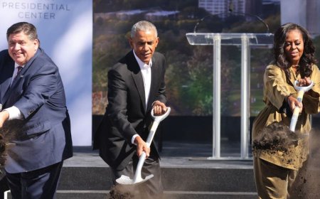 White House seizes on delayed Obama presidential center opening to crown Trump ‘Builder-in-Chief’