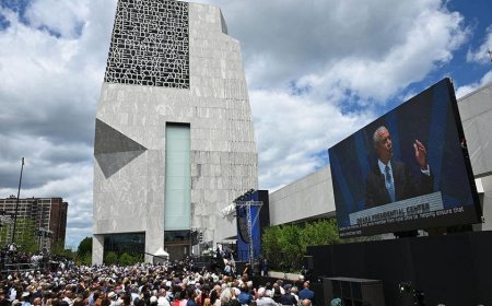 Obama Presidential Center's opening ceremony ridiculed for 'land acknowledgment' before star-studded show