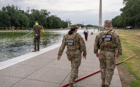 Former Olympian among those charged with vandalizing Reflecting Pool; Trump vows immediate repairs: report