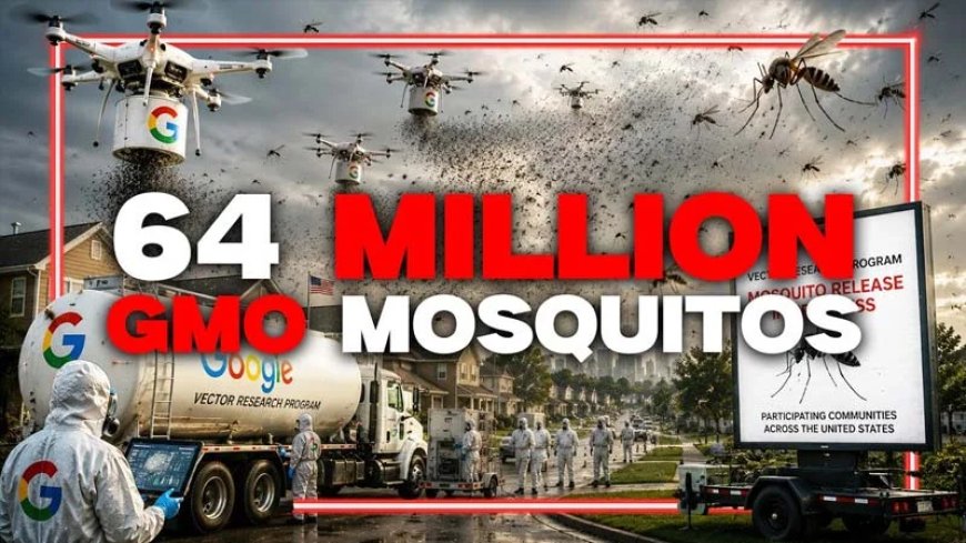 GOOGLE IS TAKING OVER YOUR BODY! Google Launches MASSIVE Transhumanist Attack Against Humanity: 64 MILLION GMO Mosquitos Are Set To Be Released In The US!