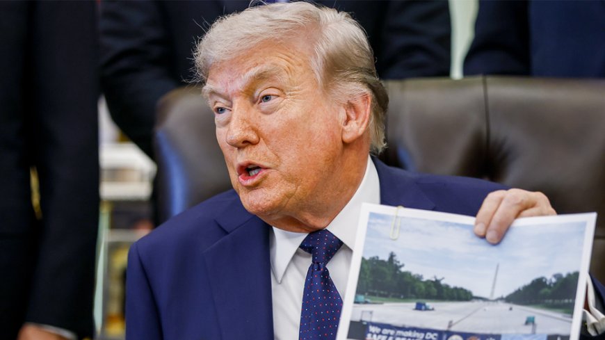 Trump says vandals used chemicals to damage newly renovated reflecting pool near Lincoln Memorial