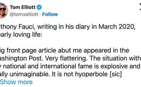 Fauci Files: A Megalomaniacal Egomaniac Milking Covid For Everything It’s Worth