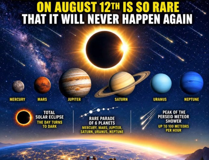 “1 In Several Hundred Million”: The Convergence Of 3 Heavenly Events On August 12th Is So Rare That It Will Never Happen Again