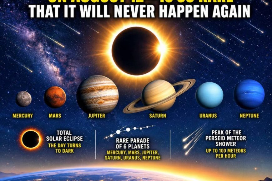“1 In Several Hundred Million”: The Convergence Of 3 Heavenly Events On August 12th Is So Rare That It Will Never Happen Again