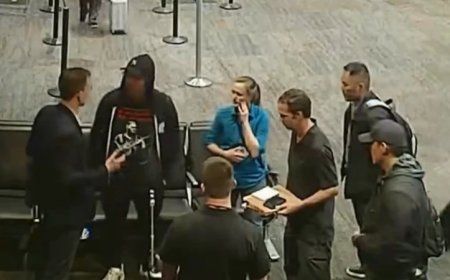 Watch The Moment FBI Agents Confiscated Ex-Congressman Eric Swalwell’s Electronics As He Disguised Himself In San Fran Airport