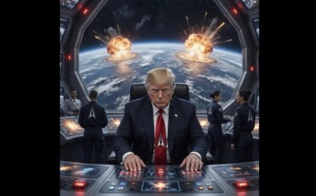 Trump Posts AI Image Of Himself Nuking Planet Earth