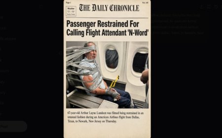 Watch: Unruly Passenger Duct Taped & Zip Tied To Plane Seat For Shouting Racist And Anti-Gay Slurs On American Airlines Flight