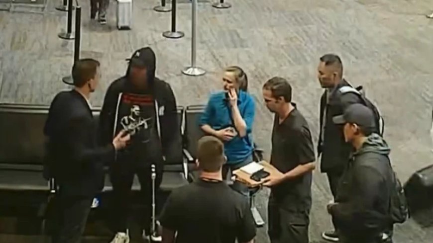 Watch The Moment FBI Agents Confiscated Ex-Congressman Eric Swalwell’s Electronics As He Disguised Himself In San Fran Airport