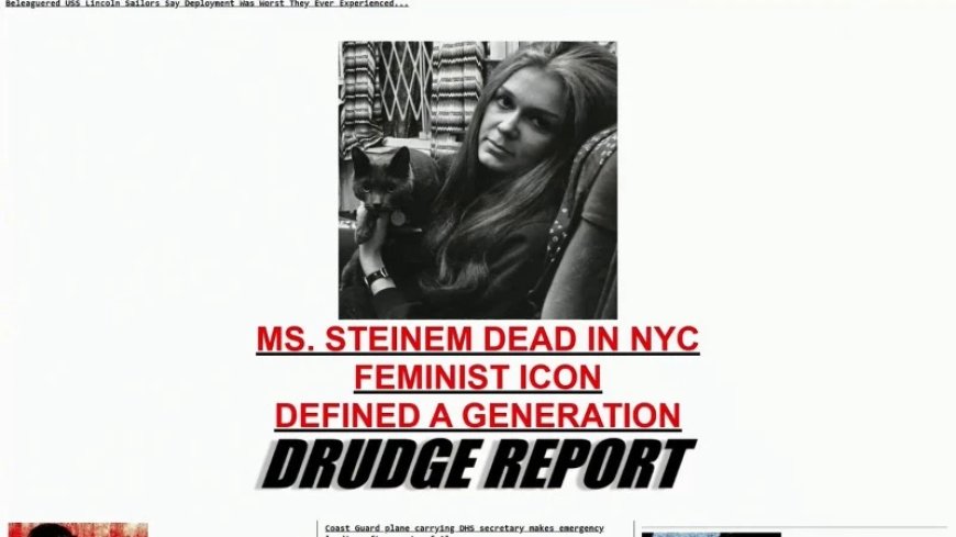 CIA Operative Gloria Steinem Dead At 92!