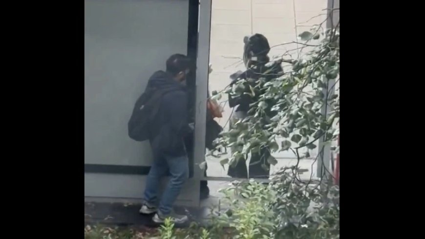 Alien Filmed Masturbating Near 2 Girls At A Bus Stop In Poland