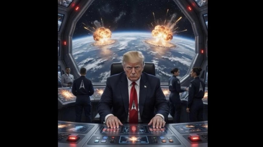 Trump Posts AI Image Of Himself Nuking Planet Earth